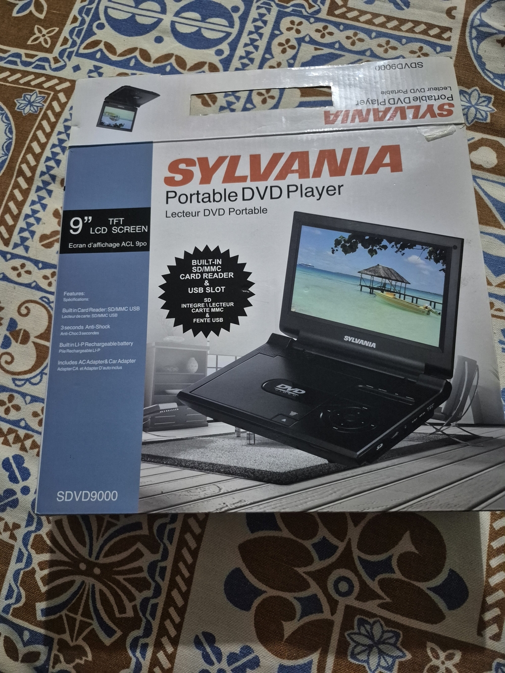 9" Portable DVD Player - Black